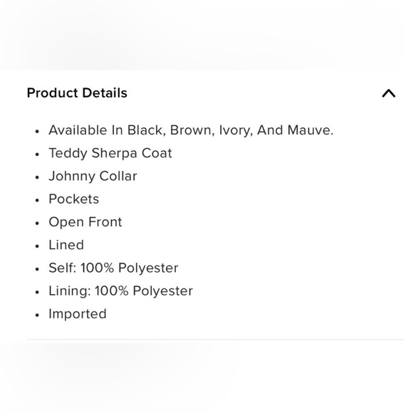 NEW - fashion nova Black sugar daddy Teddy jacket - Picture 6 of 6